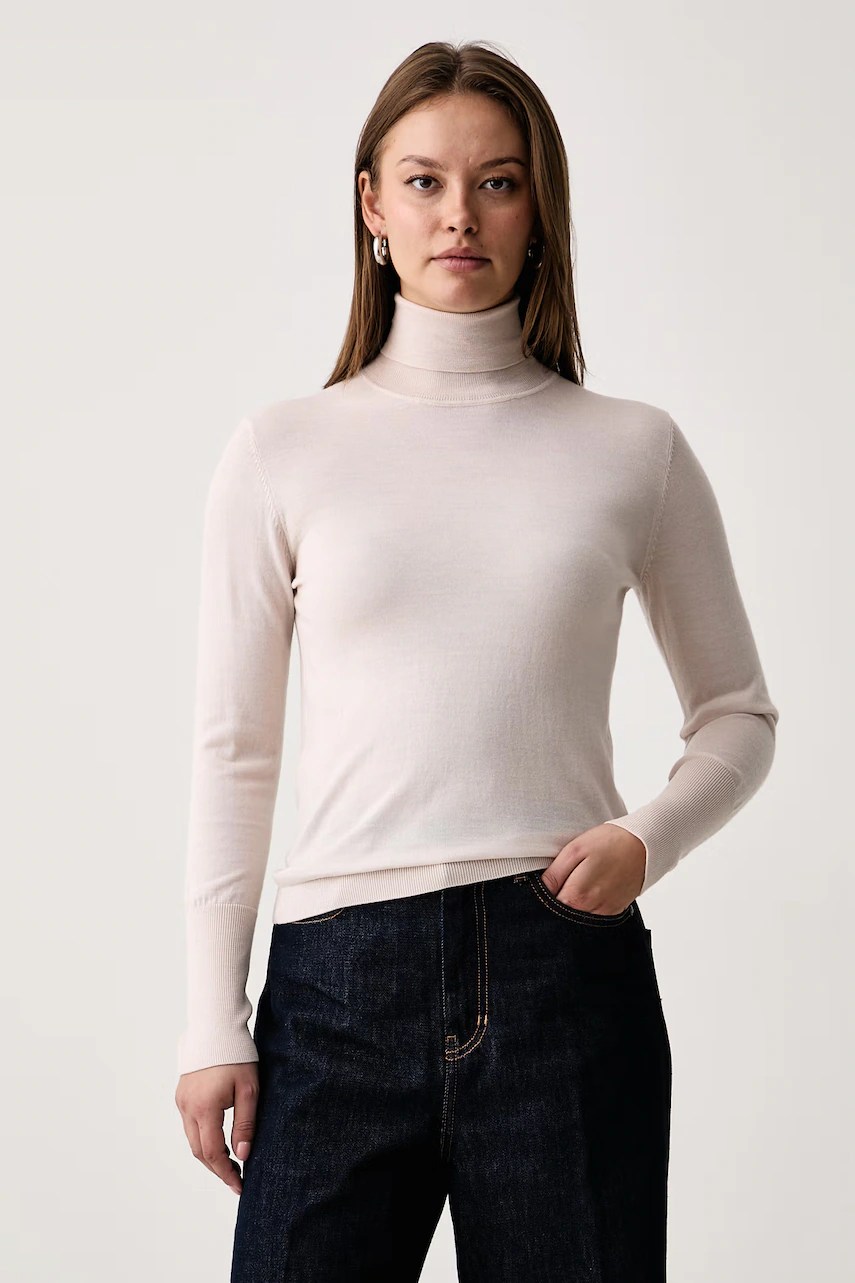 Pulover cu guler înalt de damă din lână – KAOS Pulover cu guler înalt de damă din lână – KAOS