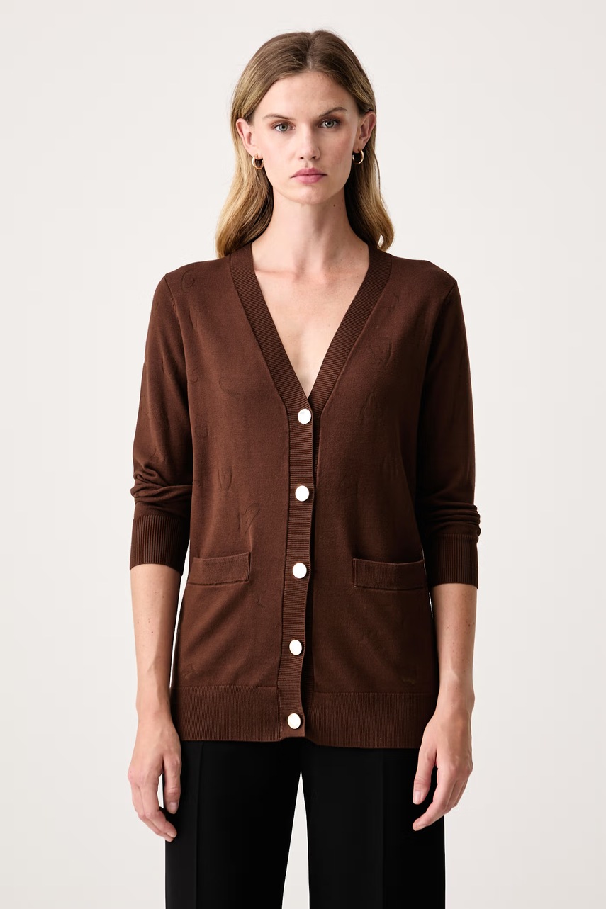 Cardigan pentru femei cu vâscoză – Fracomina Cardigan pentru femei cu vâscoză – Fracomina