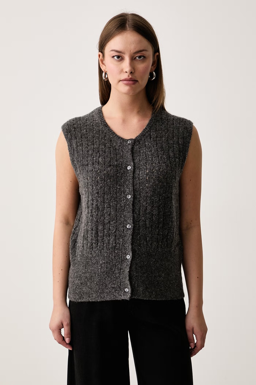 Vestă pentru femei cu amestec de mătase – Trussardi Vestă pentru femei cu amestec de mătase – Trussardi