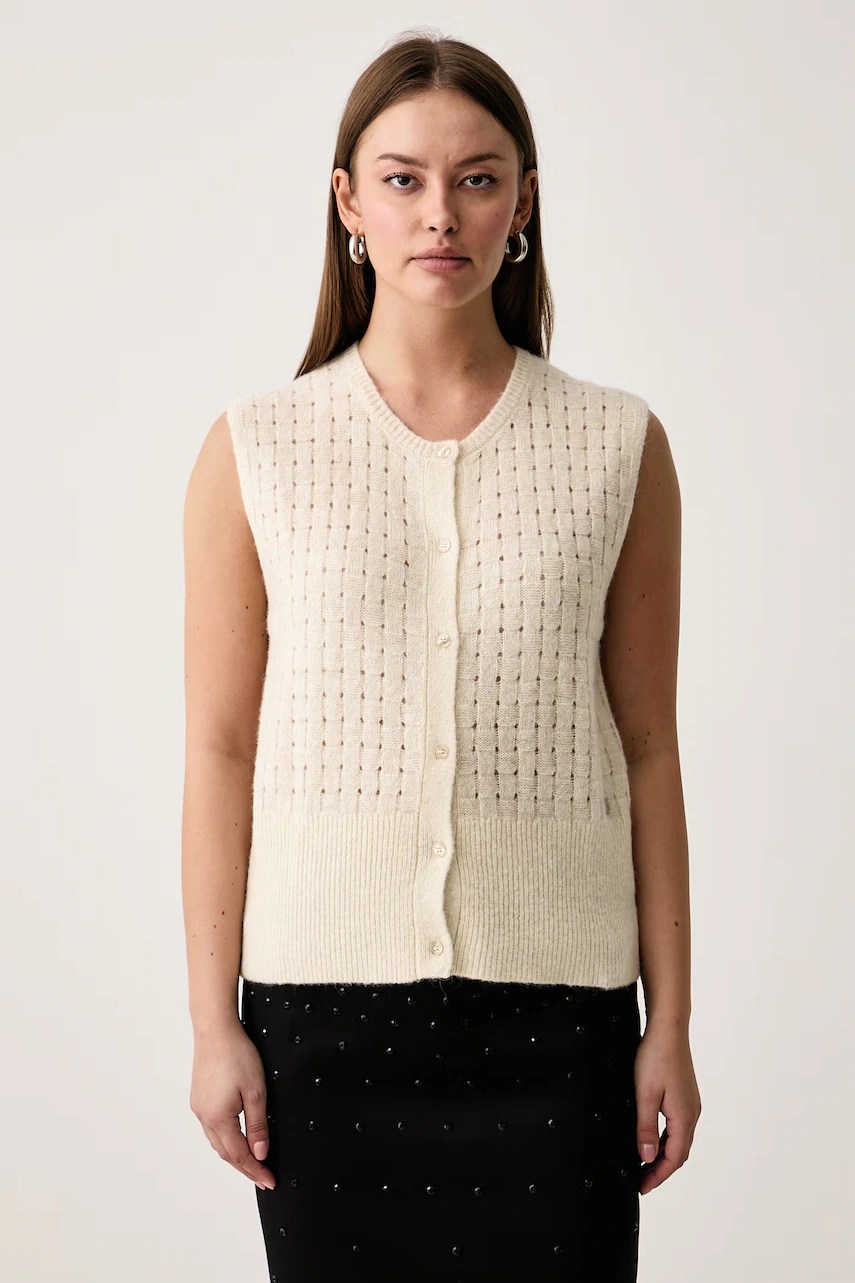 Vestă pentru femei din amestec de mătase – Trussardi Vestă pentru femei din amestec de mătase – Trussardi