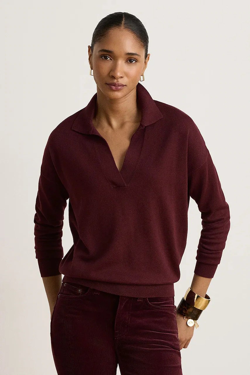 Pulover pentru femei din bumbac – Lauren Ralph Lauren Pulover pentru femei din bumbac – Lauren Ralph Lauren