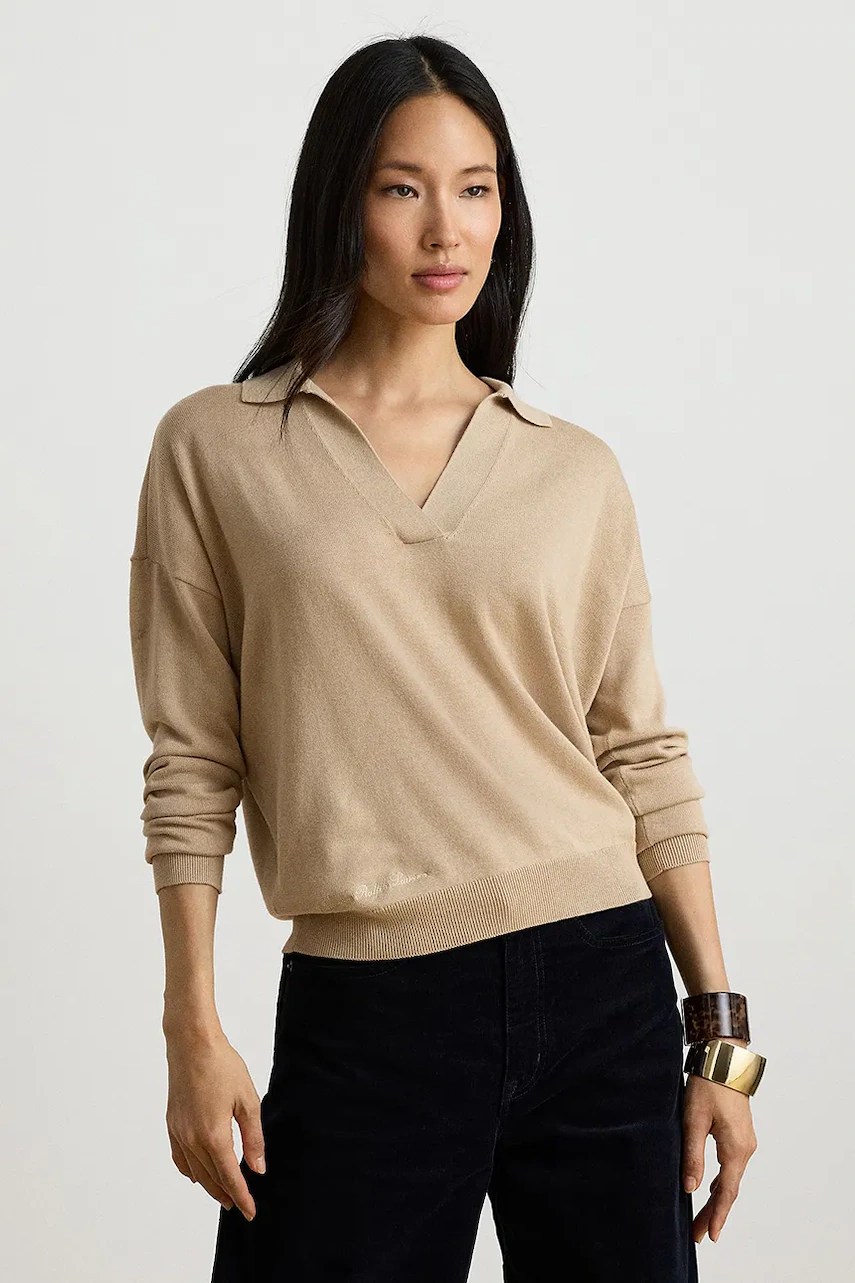 Pulover pentru femei din bumbac – Lauren Ralph Lauren Pulover pentru femei din bumbac – Lauren Ralph Lauren