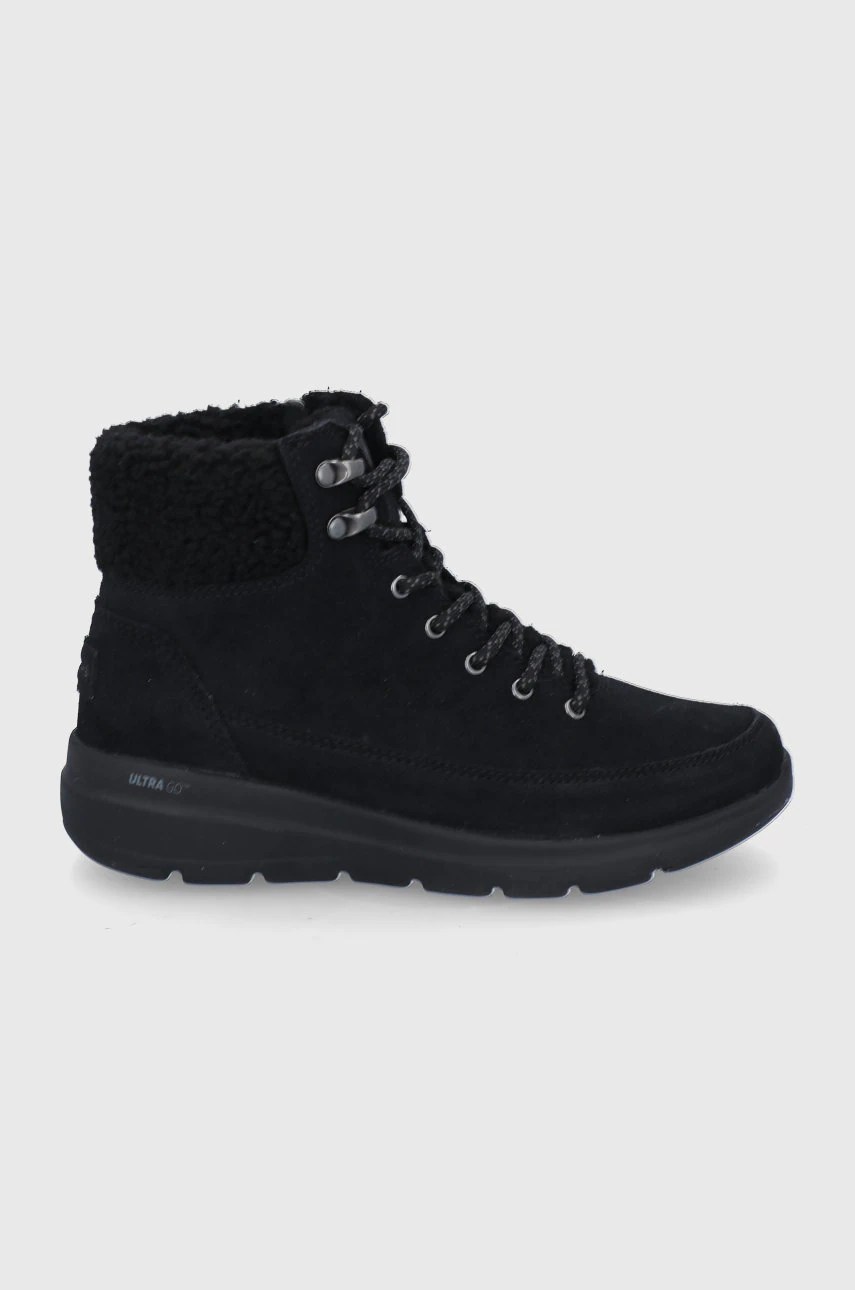Cizme de zăpadă skechers din piele întoarsă Cizme de zăpadă skechers din piele întoarsă