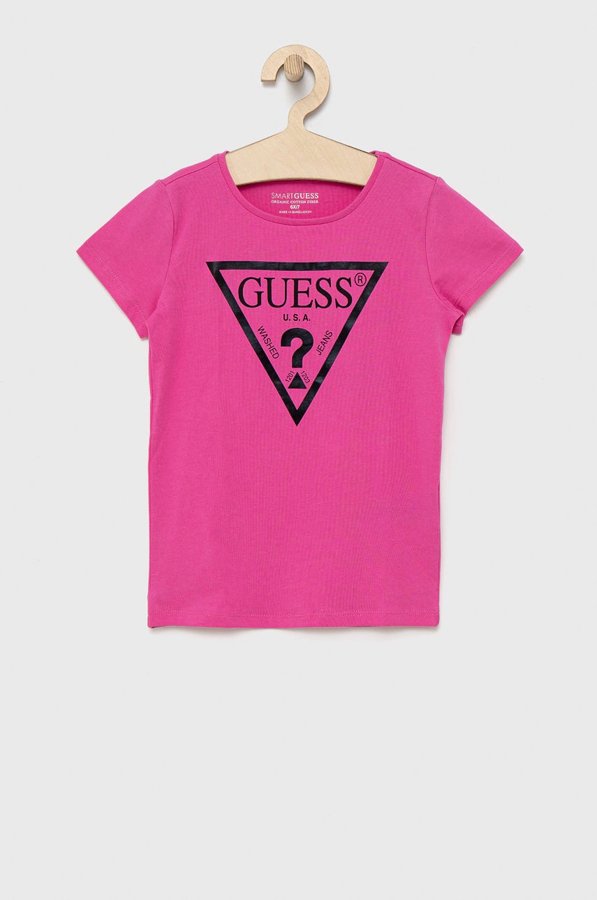 Guess – tricou de bumbac pentru fete Guess – tricou de bumbac pentru fete