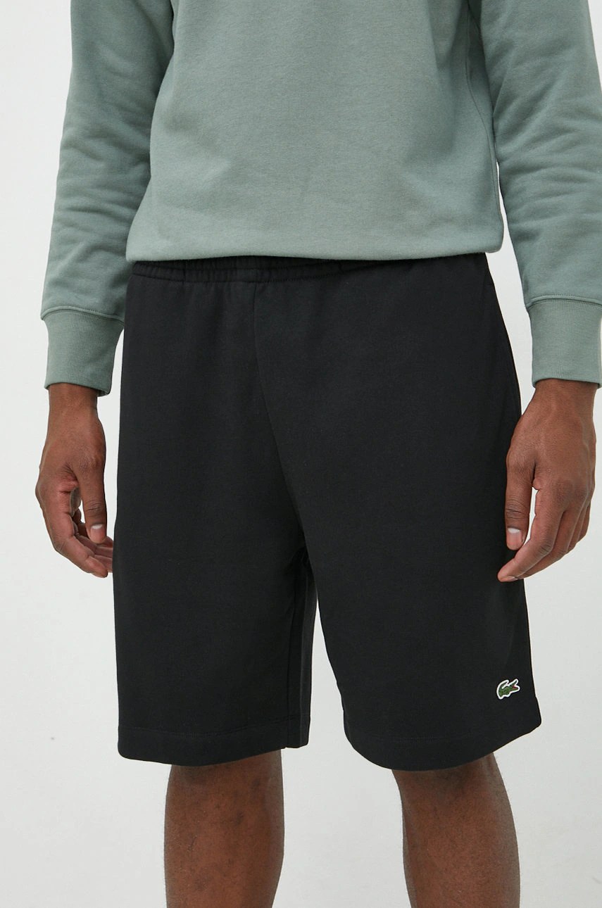Pantaloni scurți de trening bărbați lacoste din bumbac Pantaloni scurți de trening bărbați lacoste din bumbac
