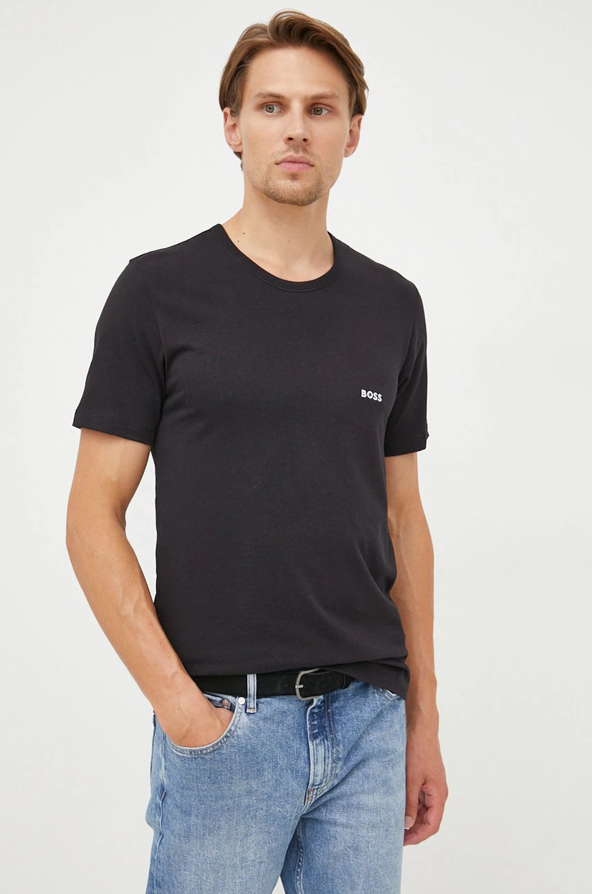Tricou BOSS din bumbac (3-pack) TShirt RN 3P Classic Tricou BOSS din bumbac (3-pack) TShirt RN 3P Classic
