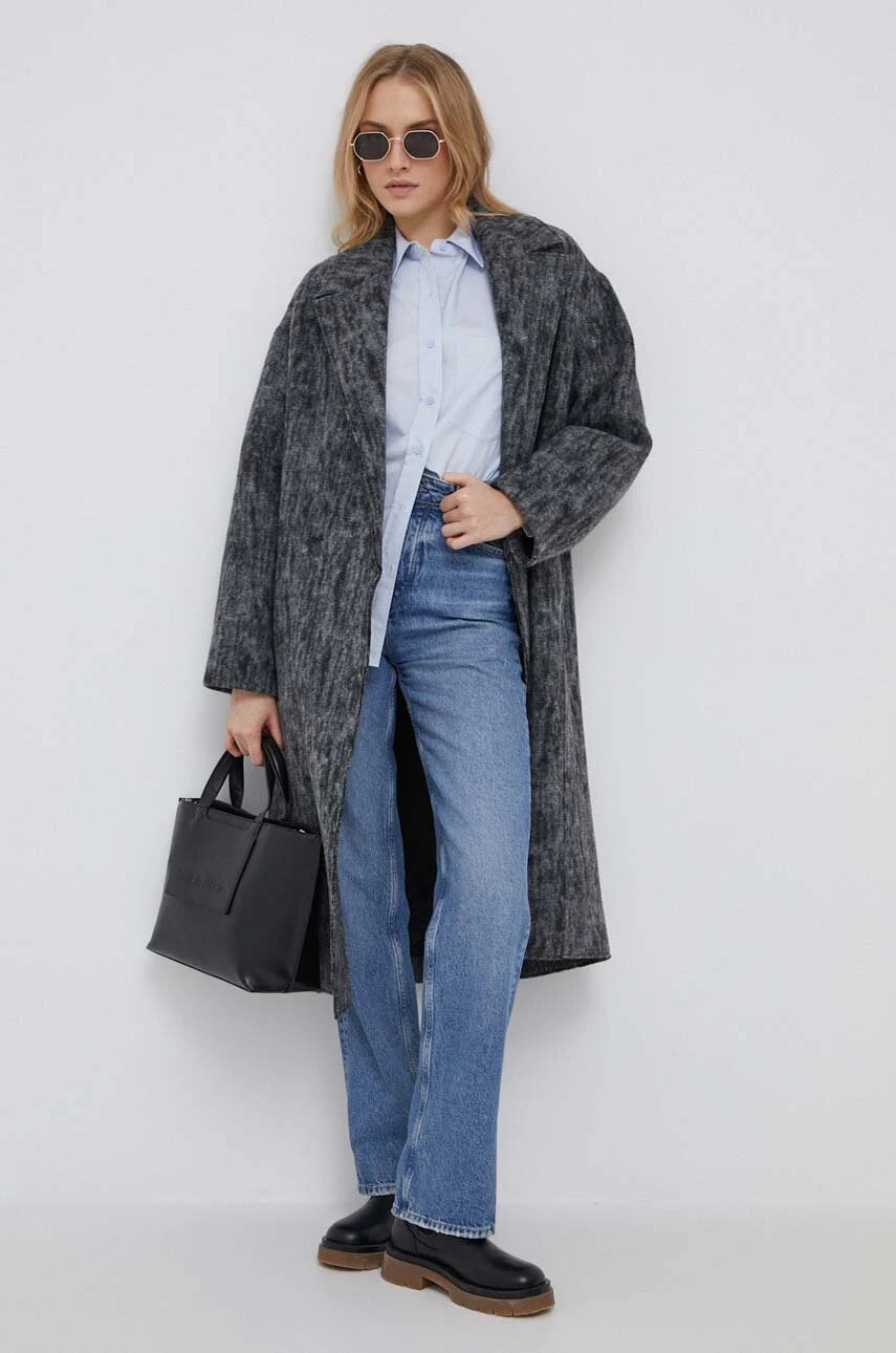 Palton din lână calvin klein Palton din lână calvin klein
