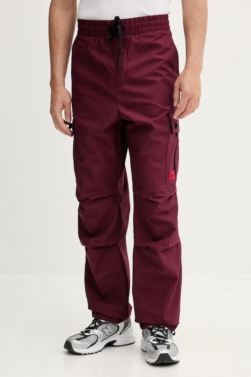 Pantaloni HUGO din bumbac Garlo233 Pantaloni HUGO din bumbac Garlo233