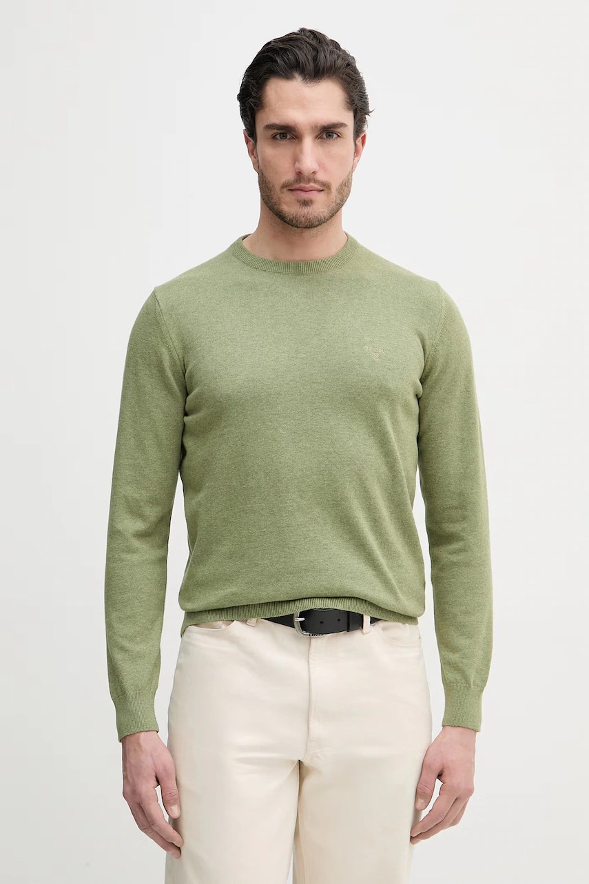 Pulover barbour din bumbac Essentials Pulover barbour din bumbac Essentials