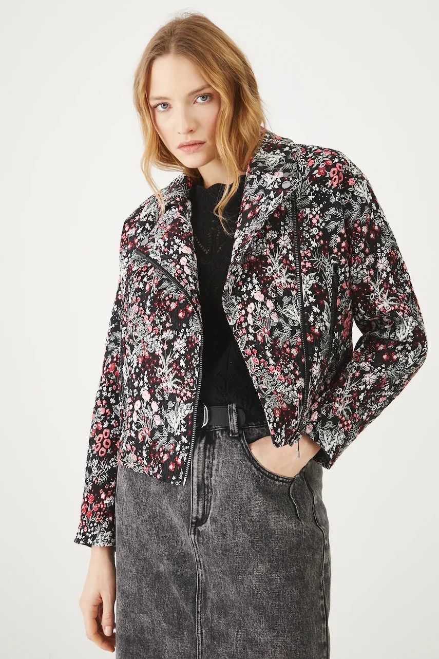 Jaketa Medicine cu model vegetal Jaketa Medicine cu model vegetal