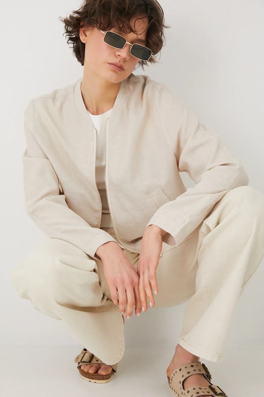 Geacă oversize din in medicine Geacă oversize din in medicine