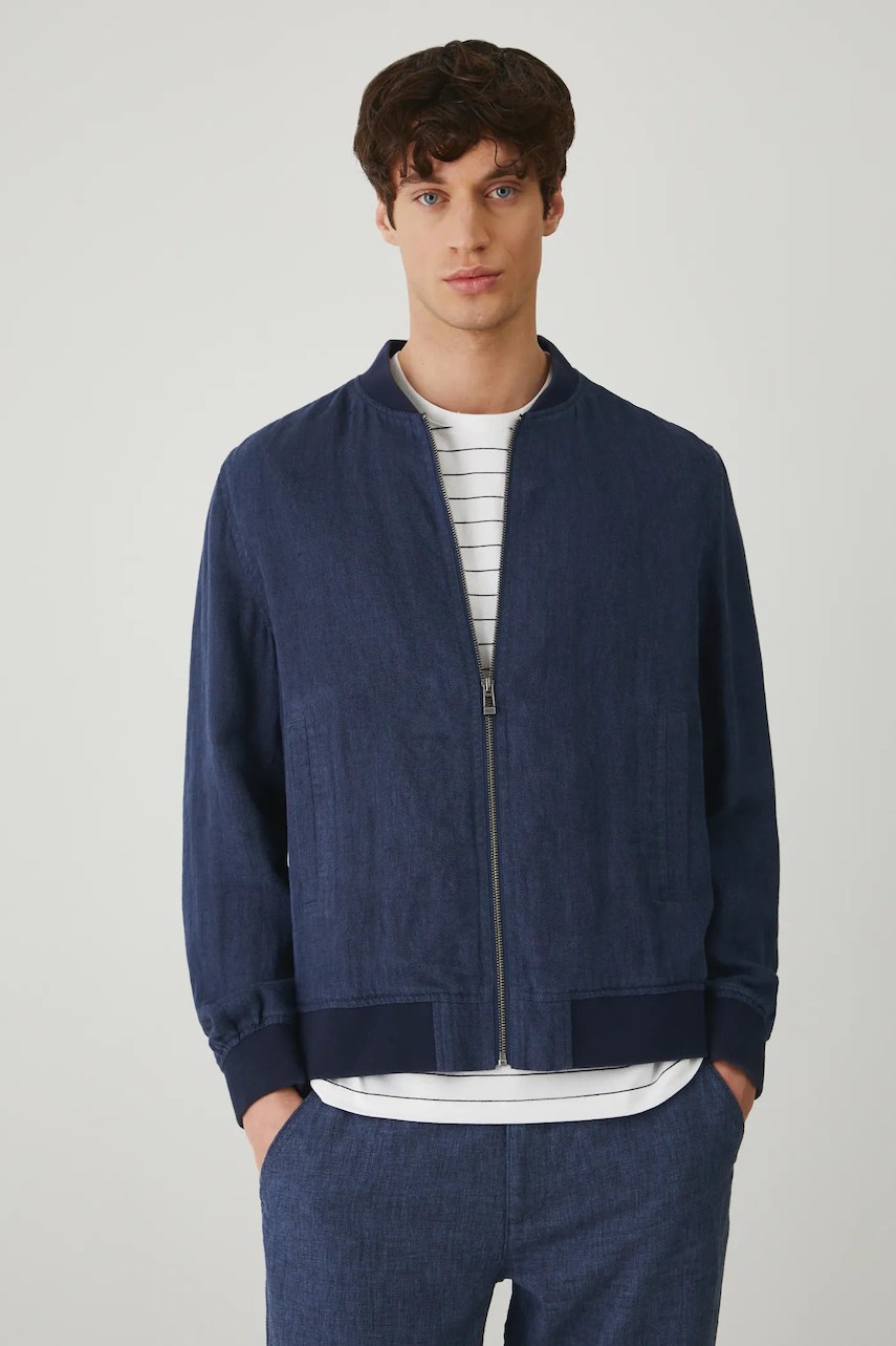 Jachetă bomber din in medicine Jachetă bomber din in medicine