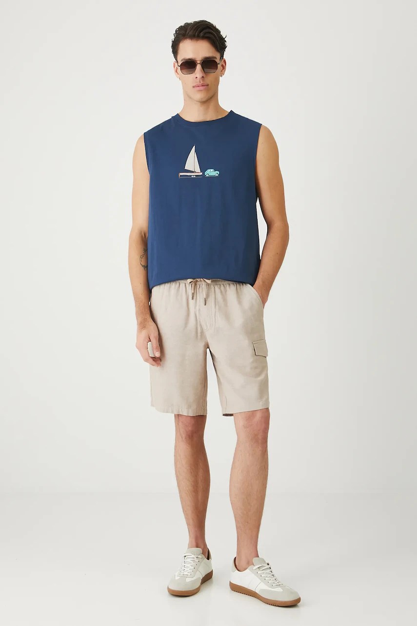 Pantaloni scurți medicine din in Pantaloni scurți medicine din in