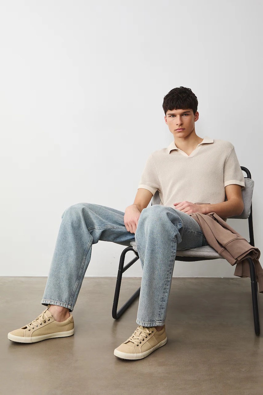 Teniși înalți pentru bărbați din piele întoarsă Teniși înalți pentru bărbați din piele întoarsă