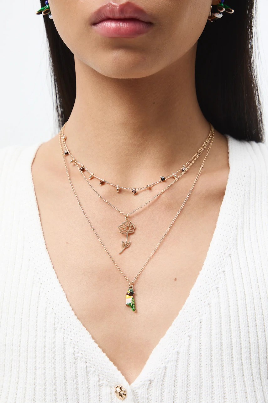 Colier medicine cu pandantiv din aventurin pentru femei Colier medicine cu pandantiv din aventurin pentru femei