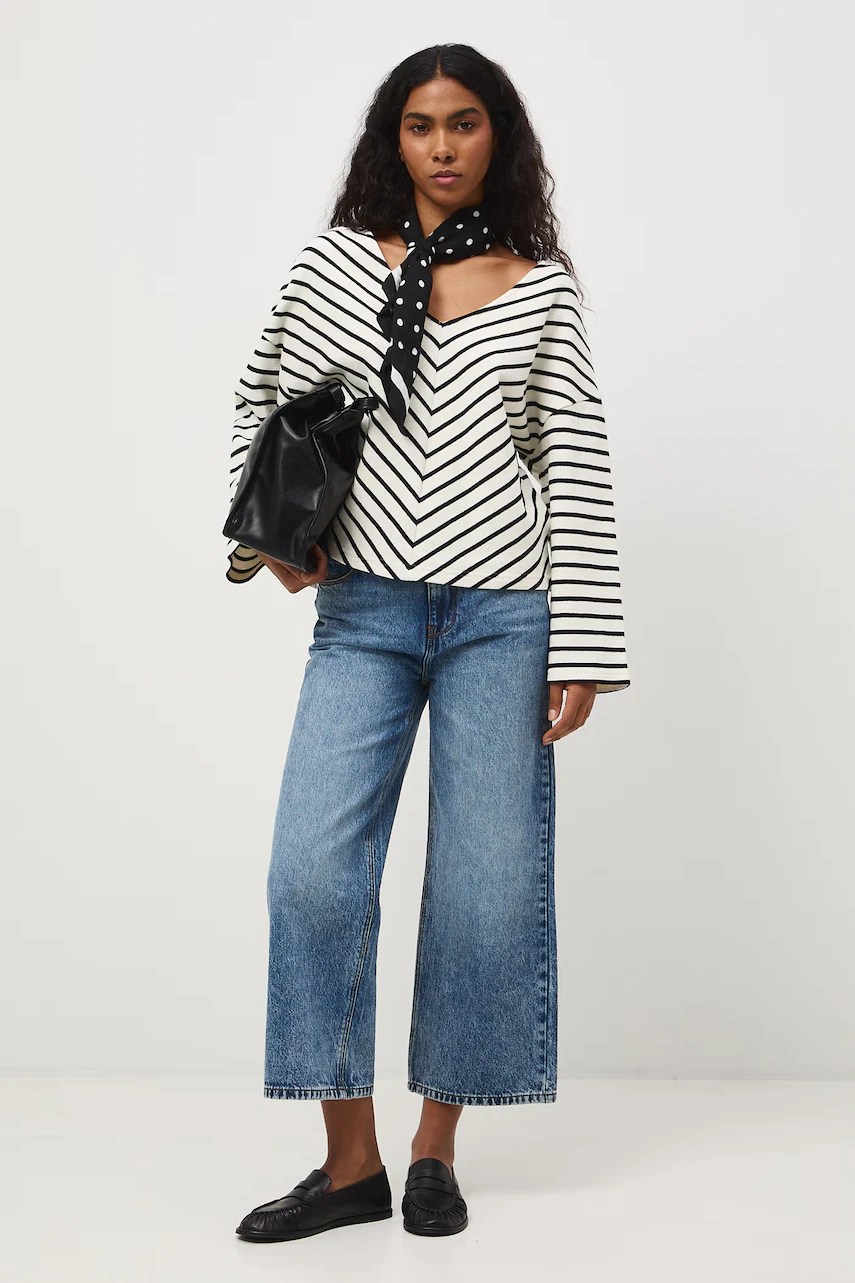 Bluză cu mânecă lungă pentru femei, din bumbac Bluză cu mânecă lungă pentru femei, din bumbac