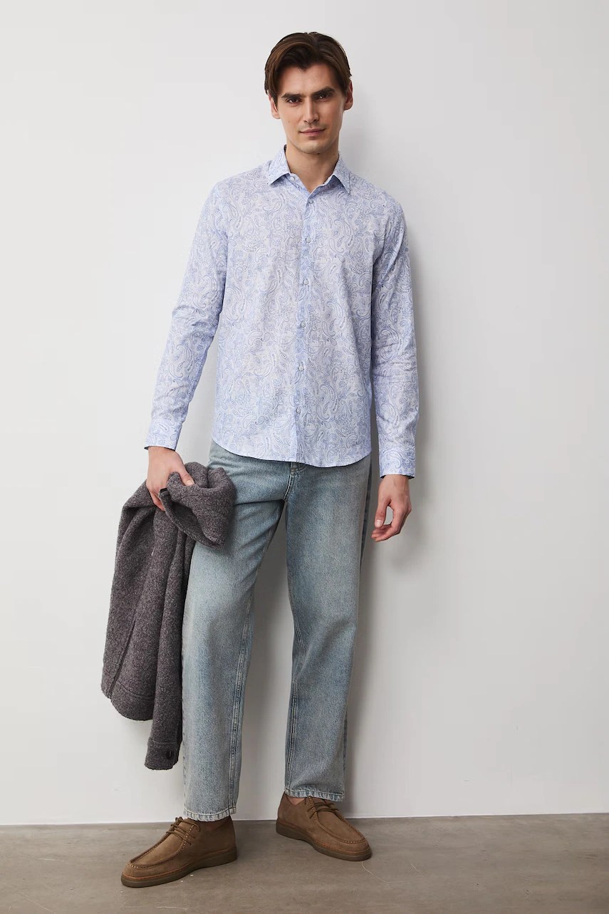 Cămașă bărbătească de bumbac medicine Cămașă bărbătească de bumbac medicine