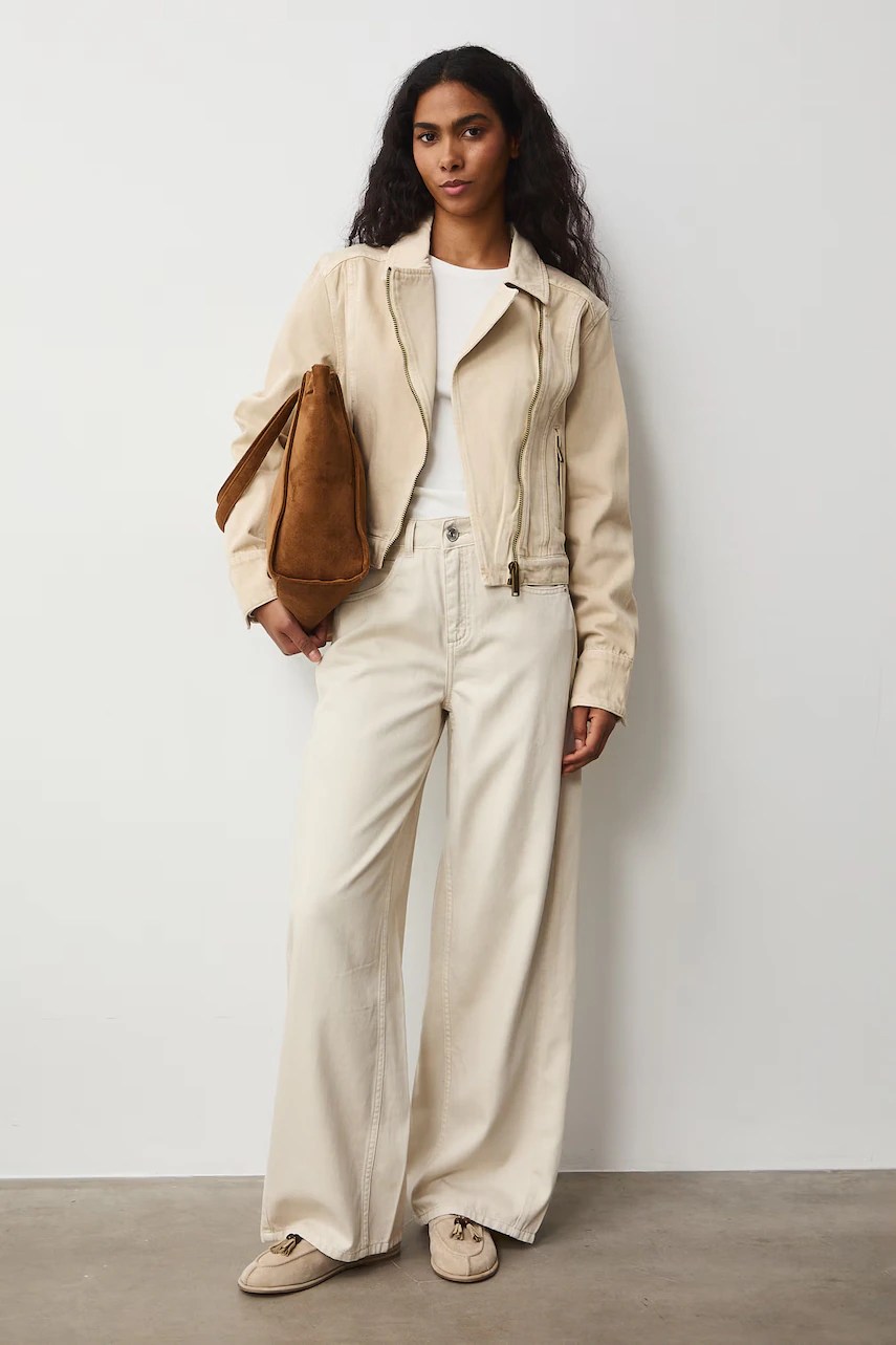 Geacă scurtă de blugi pentru femei, din bumbac Geacă scurtă de blugi pentru femei, din bumbac