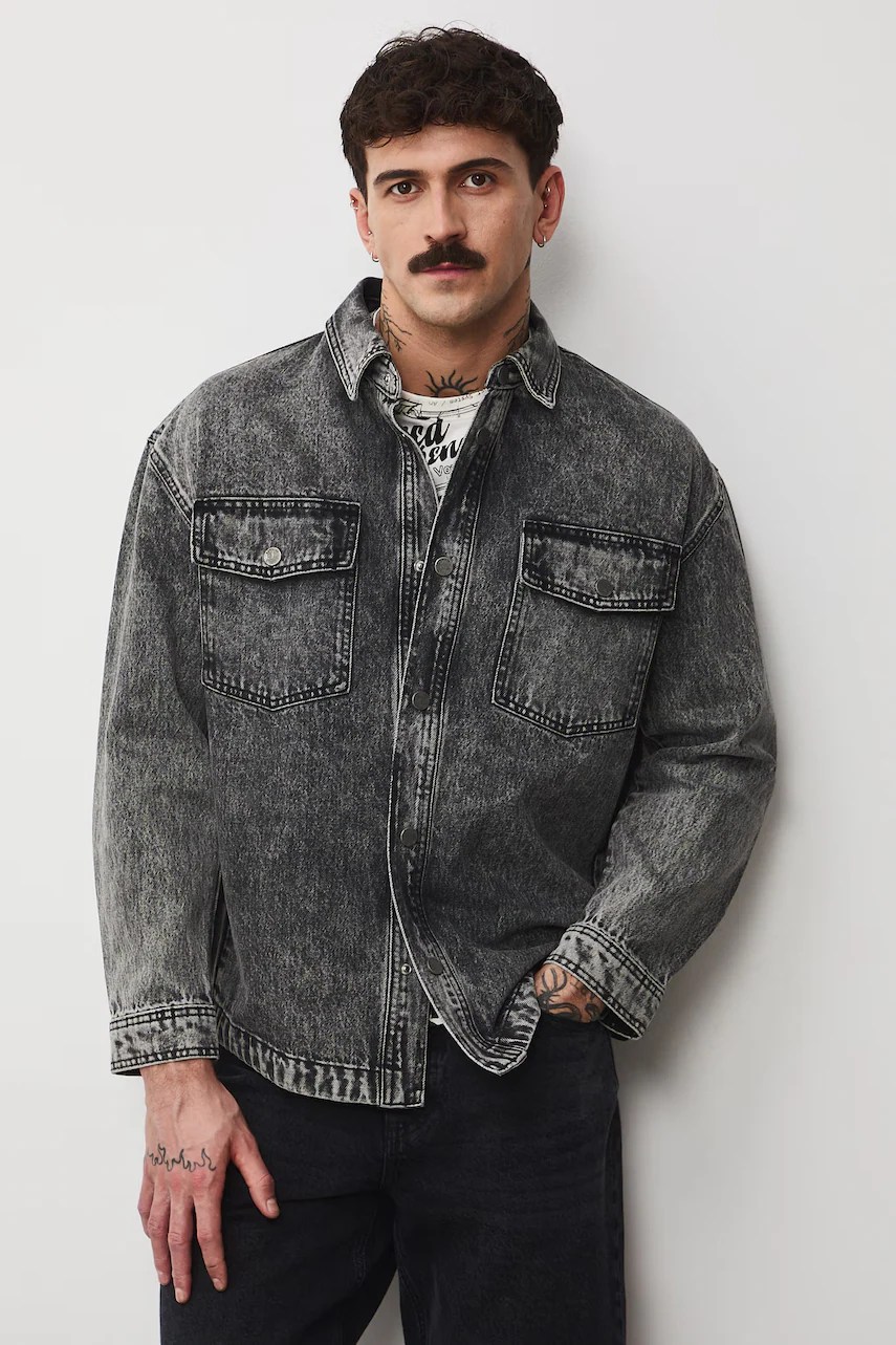 Jachetă pentru bărbați din denim medicine Jachetă pentru bărbați din denim medicine