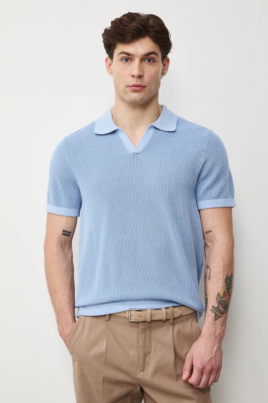 Polo bărbătesc medicine din bumbac Polo bărbătesc medicine din bumbac