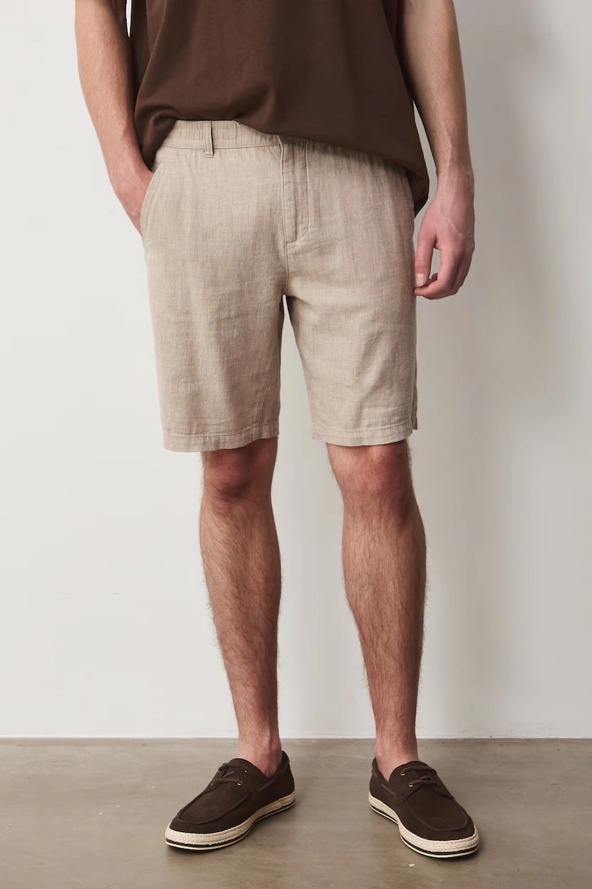 Pantaloni scurți chinos pentru bărbați din in medicine Pantaloni scurți chinos pentru bărbați din in medicine