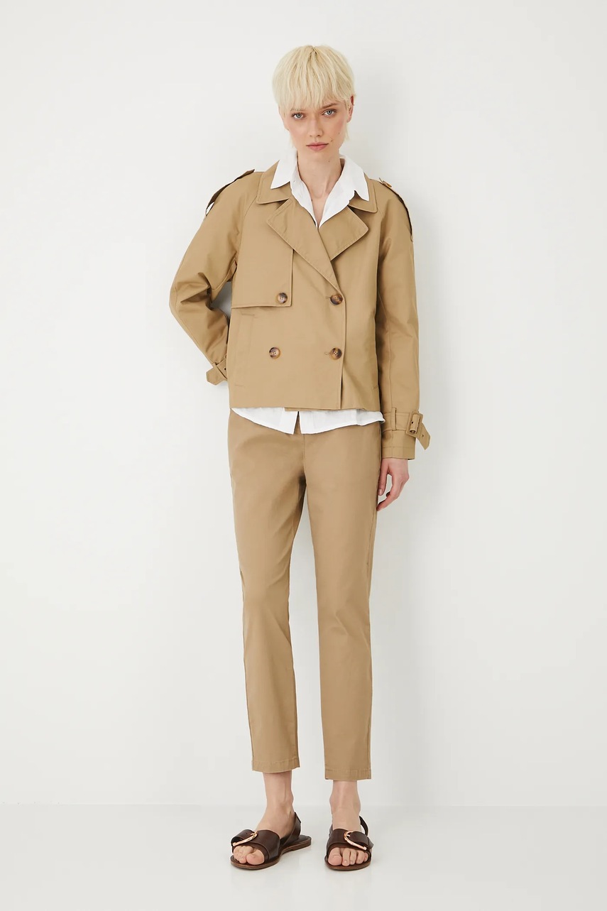 Pantaloni chinos de femei din bumbac cu elastan medicine Pantaloni chinos de femei din bumbac cu elastan medicine