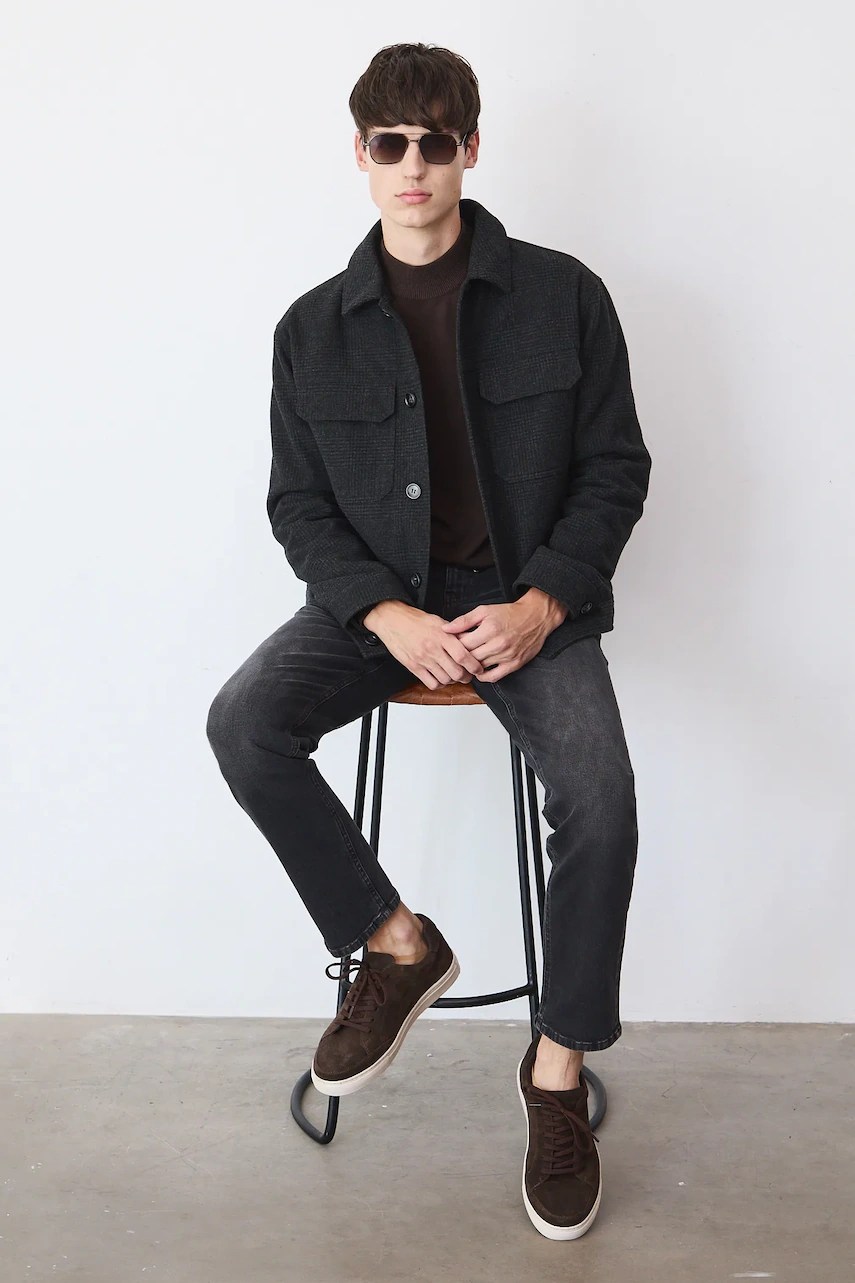 Geacă medicine din amestec de lână Geacă medicine din amestec de lână