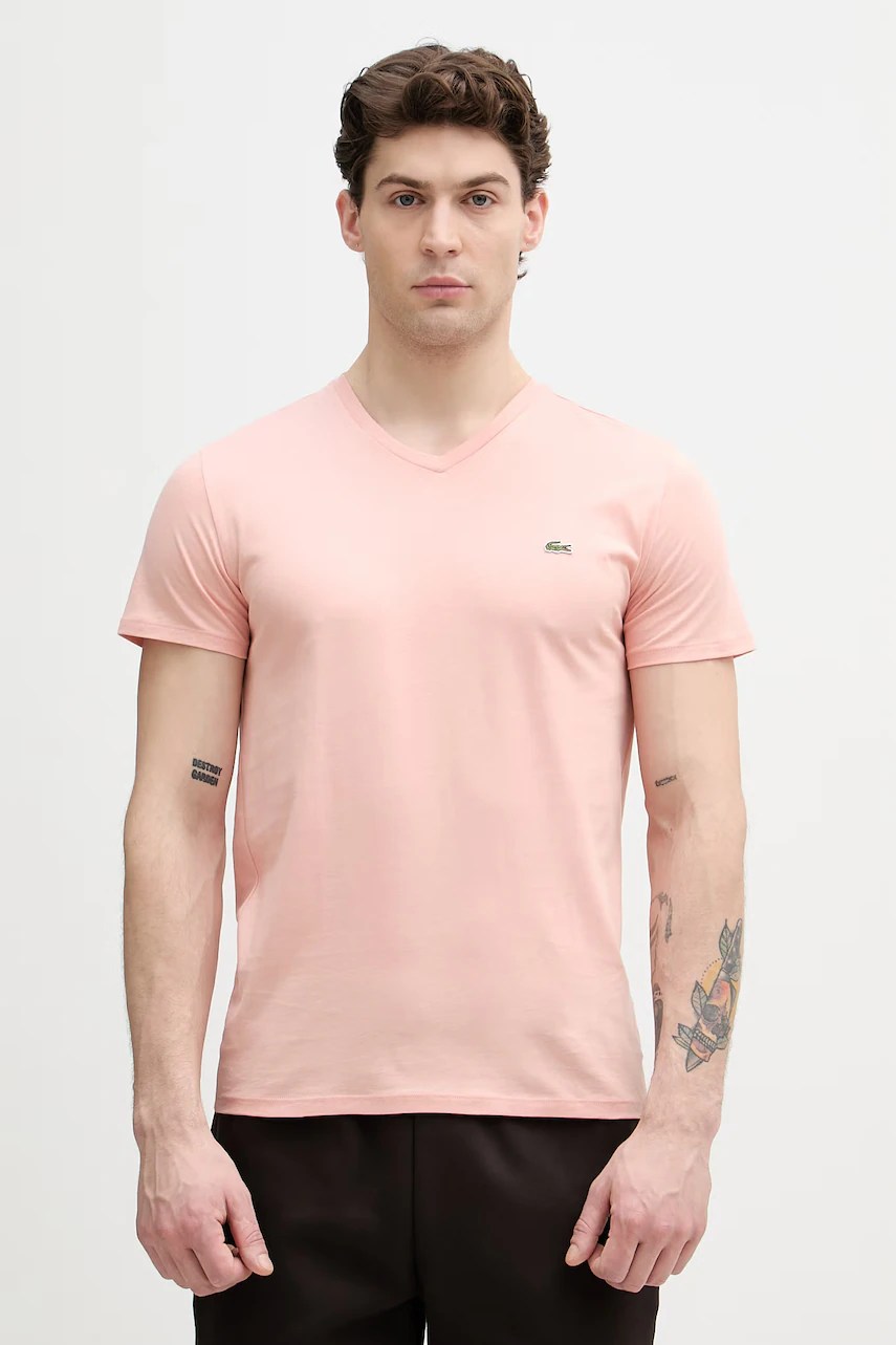 Tricou bărbătesc lacoste din bumbac Tricou bărbătesc lacoste din bumbac