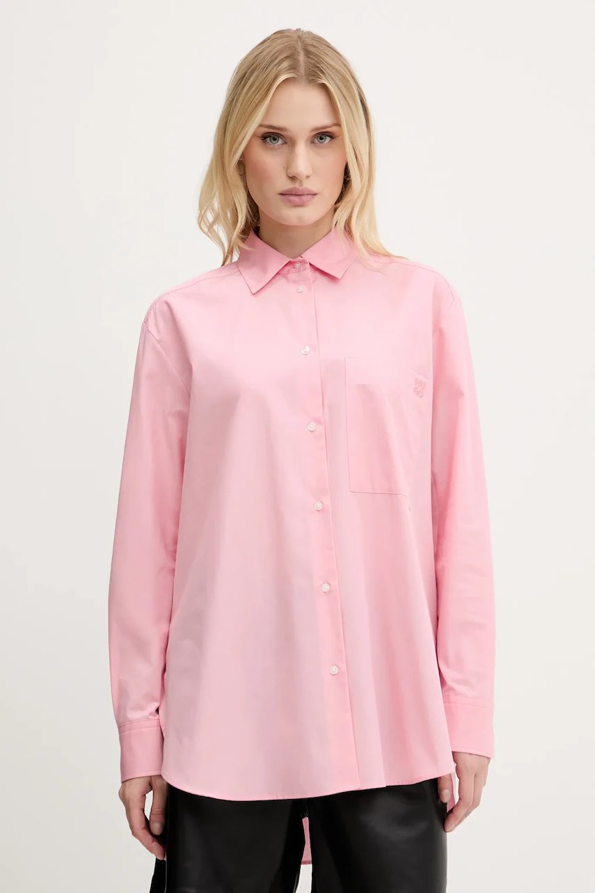 Hugo cămașă din bumbac The Oversize Shirt Hugo cămașă din bumbac The Oversize Shirt