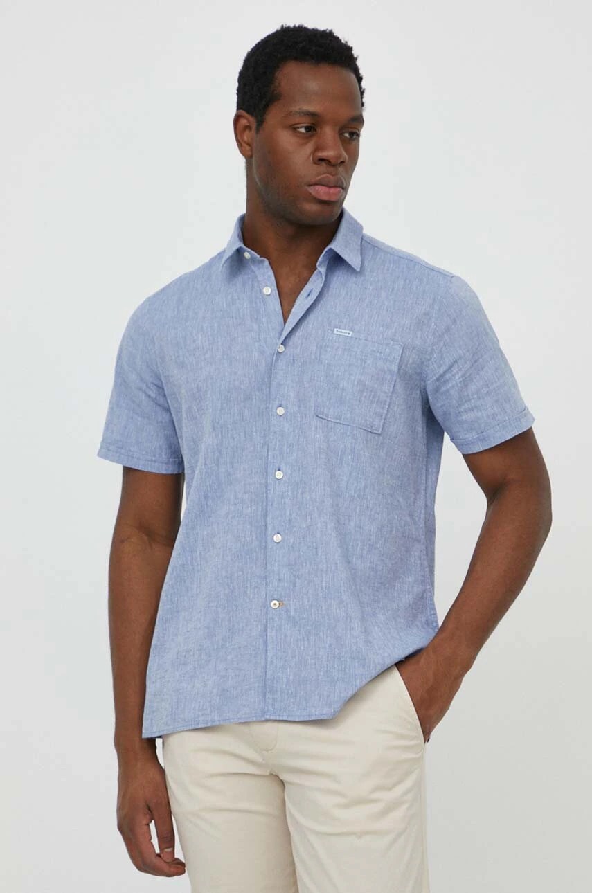 Cămășă bărbătească de in barbour – summer Cămășă bărbătească de in barbour – summer