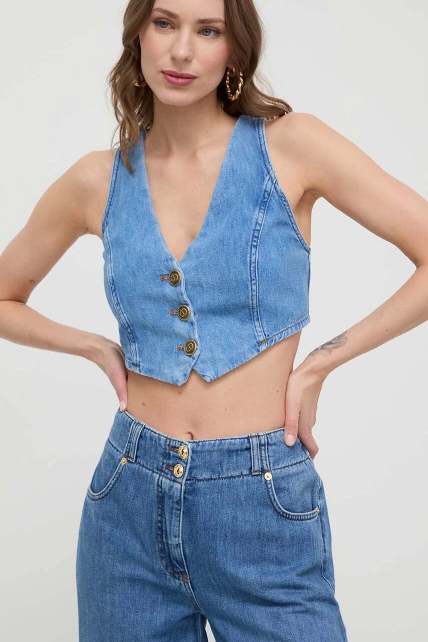 Vestă jeans twinset Vestă jeans twinset