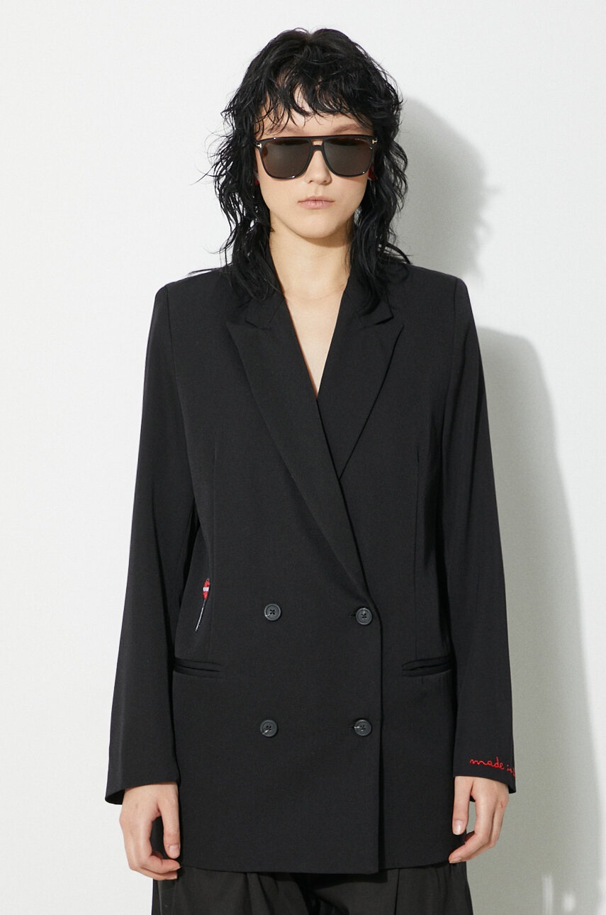 Geacă de lână fiorucci Black Double Breasted Geacă de lână fiorucci Black Double Breasted