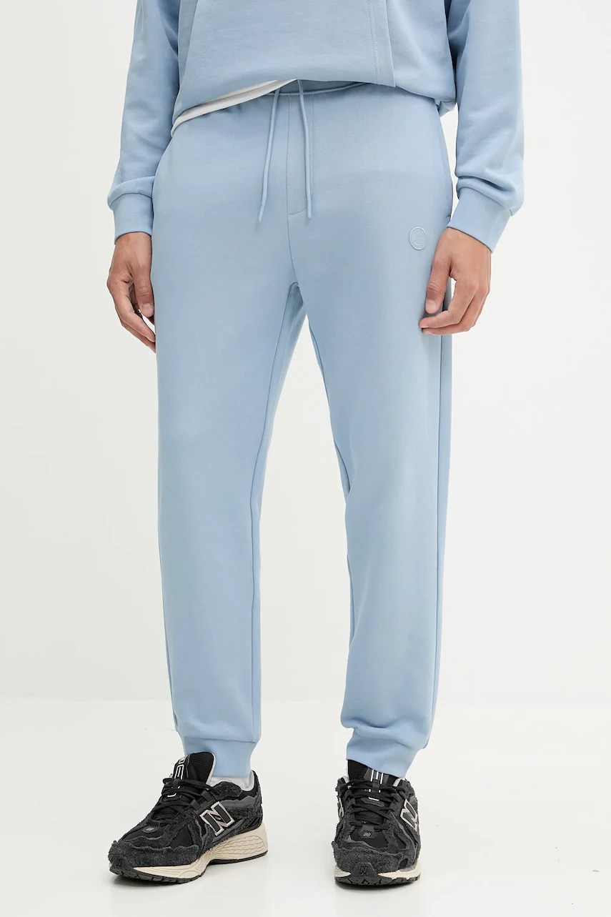 Pantaloni de trening bărbați HUGO blue din bumbac Nompio Pantaloni de trening bărbați HUGO blue din bumbac Nompio