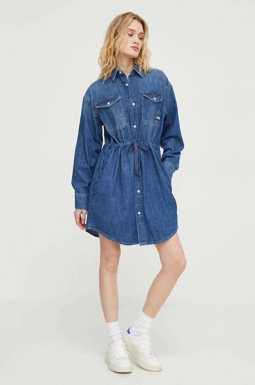 Rochie din denim g-star Rochie din denim g-star