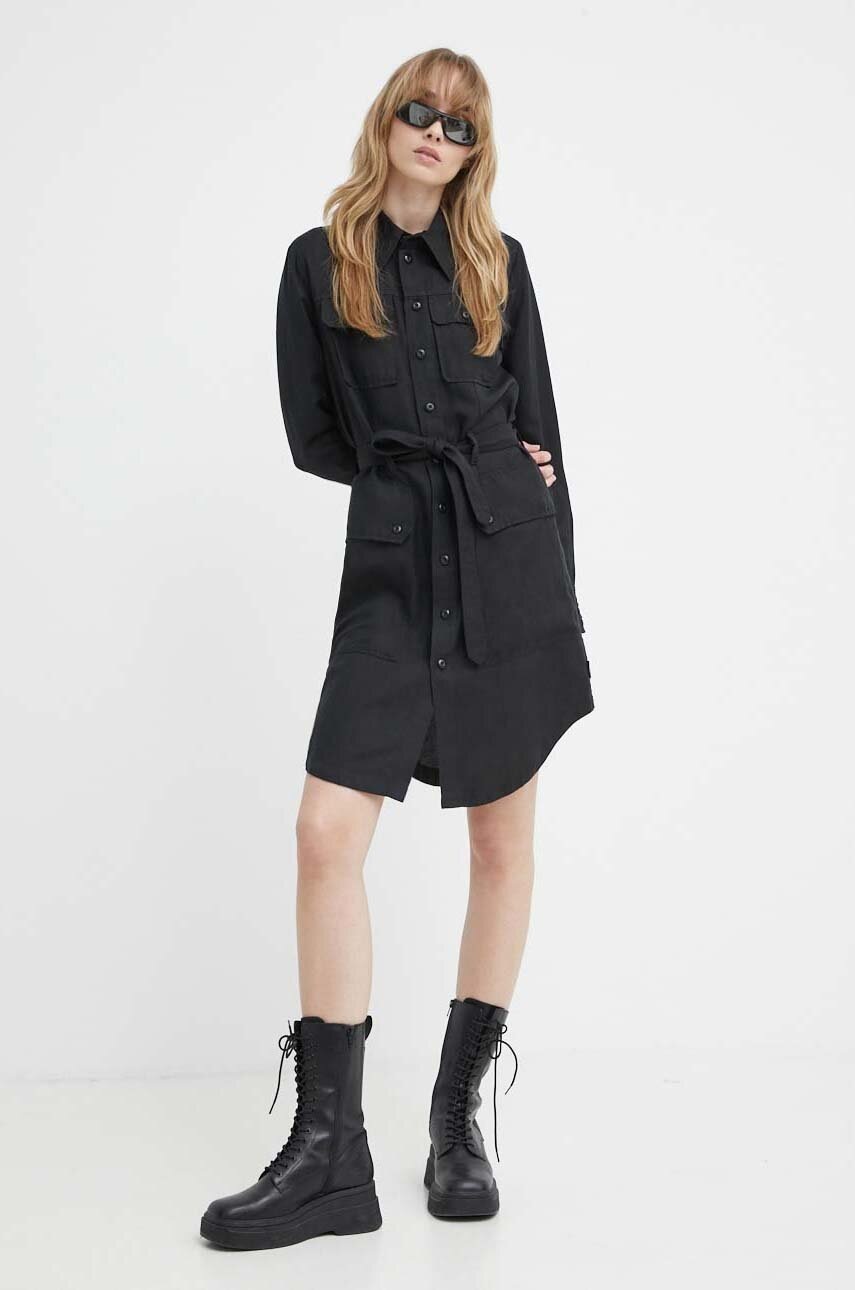 G-star rochie din amestec de in G-star rochie din amestec de in