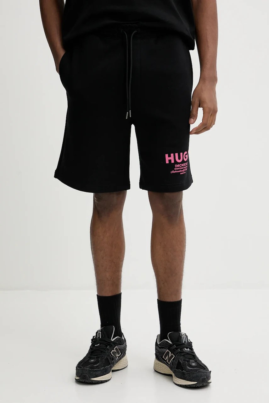Pantaloni scurți de trening bărbătești HUGO blue din bumbac Nomario Pantaloni scurți de trening bărbătești HUGO blue din bumbac Nomario