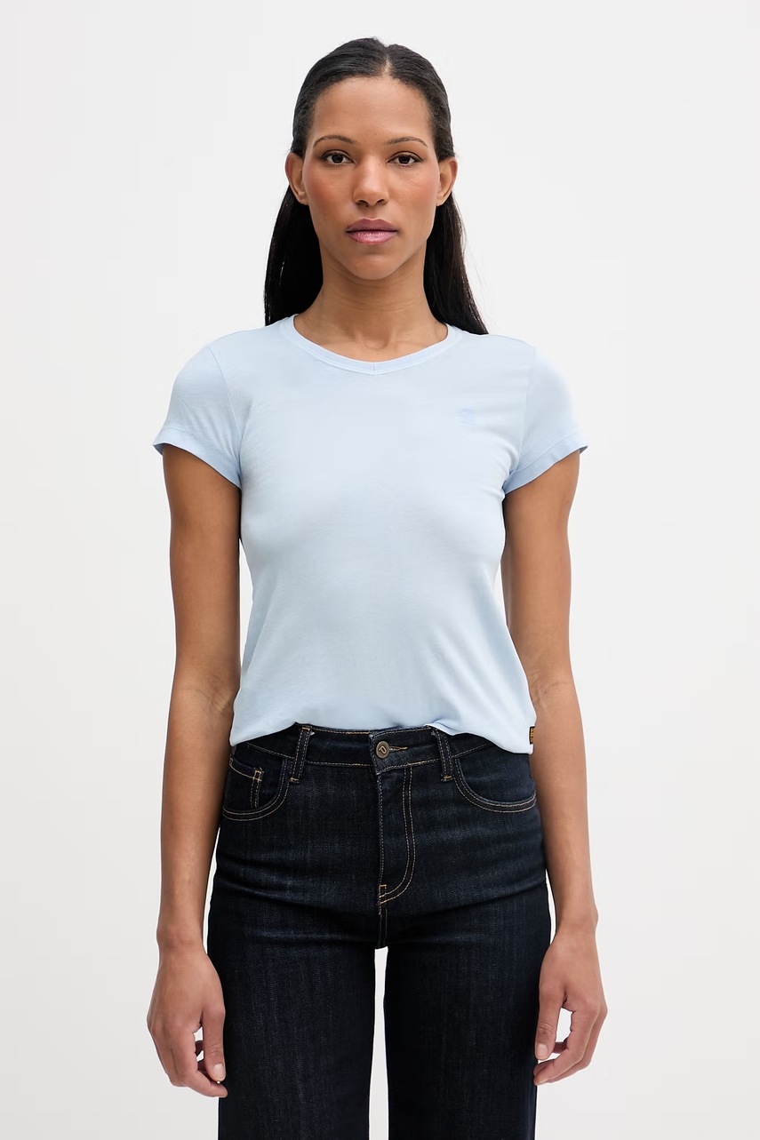 Tricou de femei g-star din bumbac overdyed eyben slim v t 2.0 Tricou de femei g-star din bumbac overdyed eyben slim v t 2.0