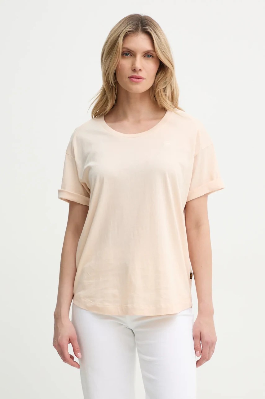 Tricou g-star cu mâneci rulate, croială lejeră Tricou g-star cu mâneci rulate, croială lejeră