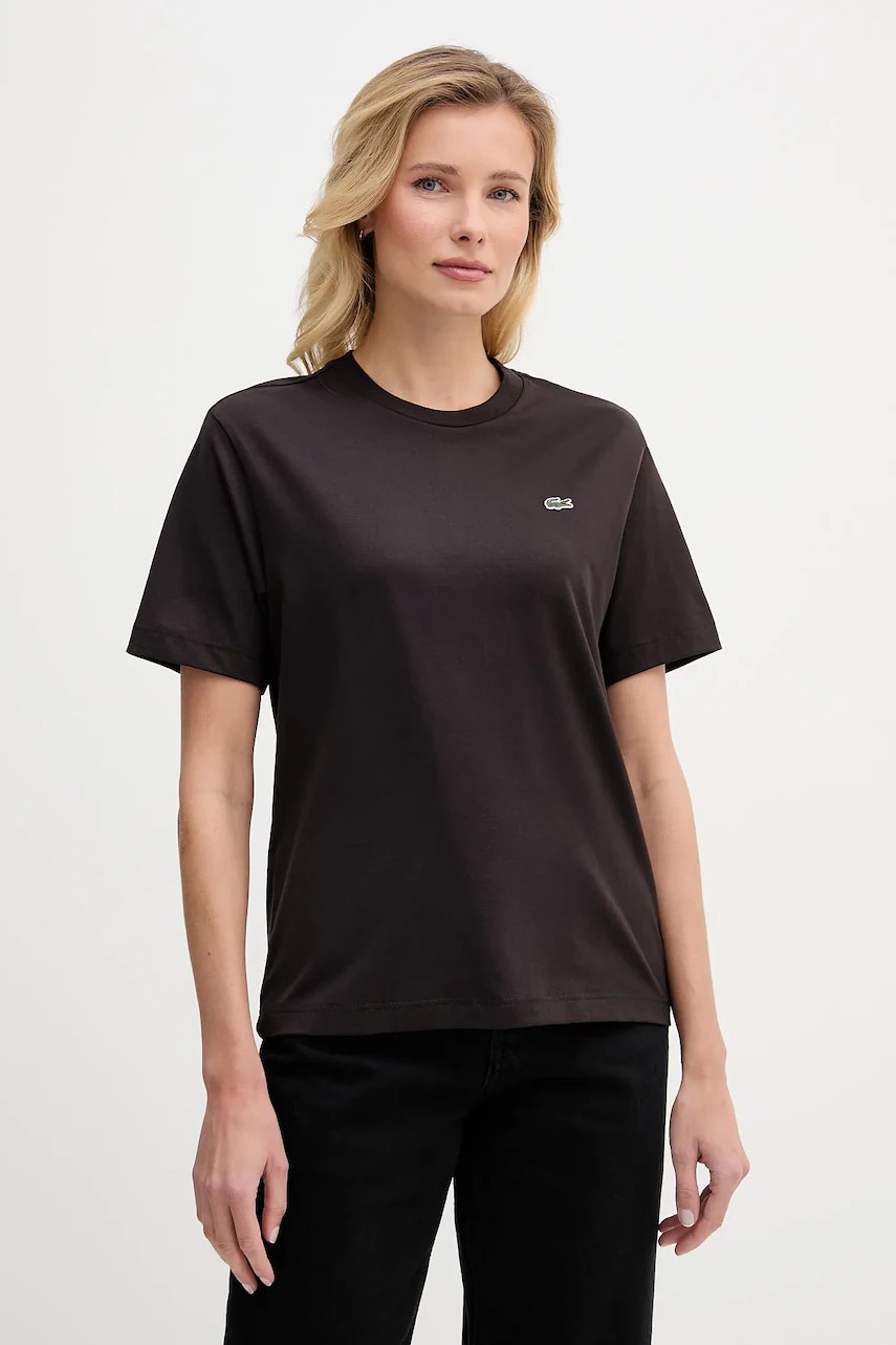 Tricou de femei lacoste din bumbac Tricou de femei lacoste din bumbac