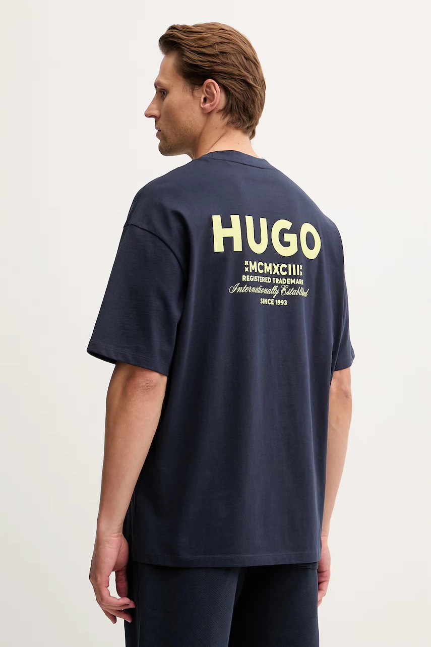 Tricou bărbați HUGO blue din bumbac Nalono Tricou bărbați HUGO blue din bumbac Nalono