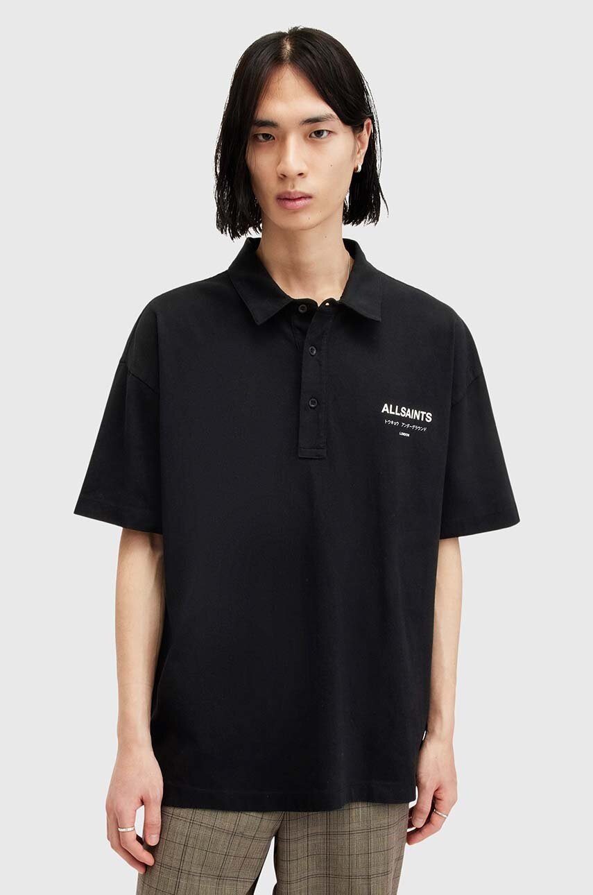 Polo de bumbac AllSaints UNDERGROUND SS Polo de bumbac AllSaints UNDERGROUND SS