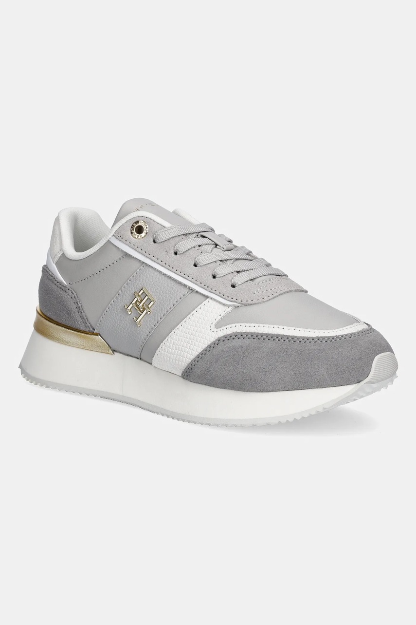 Sneakers din piele tommy hilfiger TH FASHION RUNNER Sneakers din piele tommy hilfiger TH FASHION RUNNER