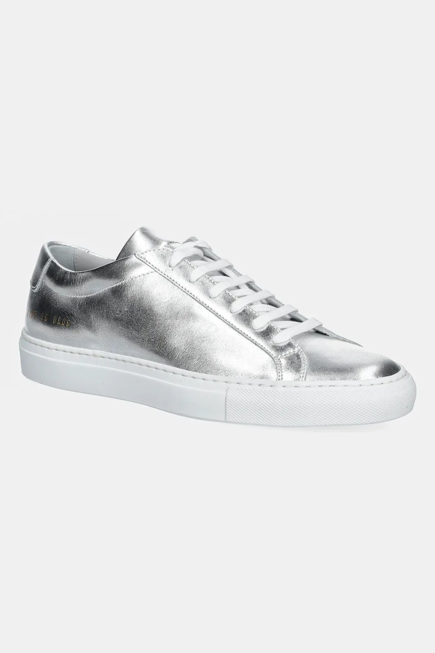 Adidași de piele Achilles Shiny de la common projects Adidași de piele Achilles Shiny de la common projects