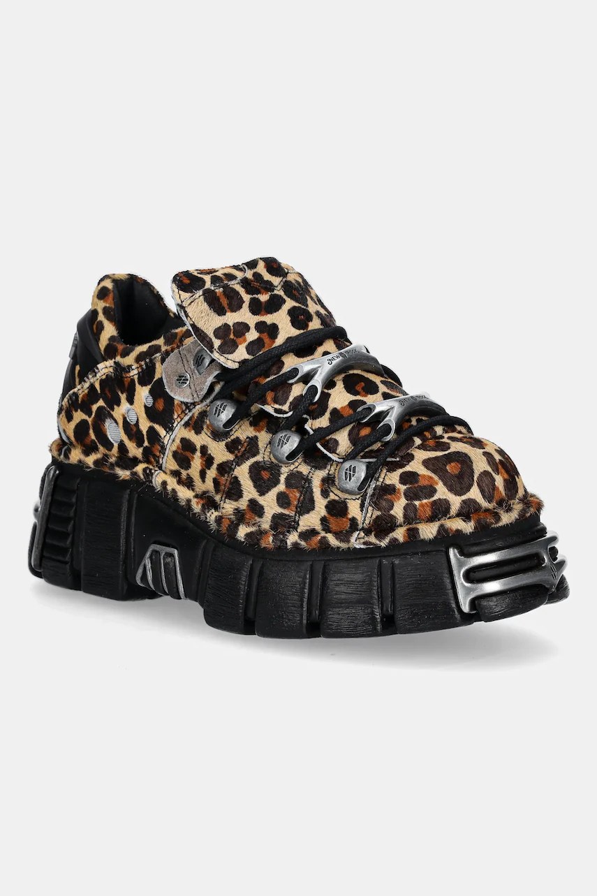 Sneakers new rock din piele întoarsă Sneakers new rock din piele întoarsă