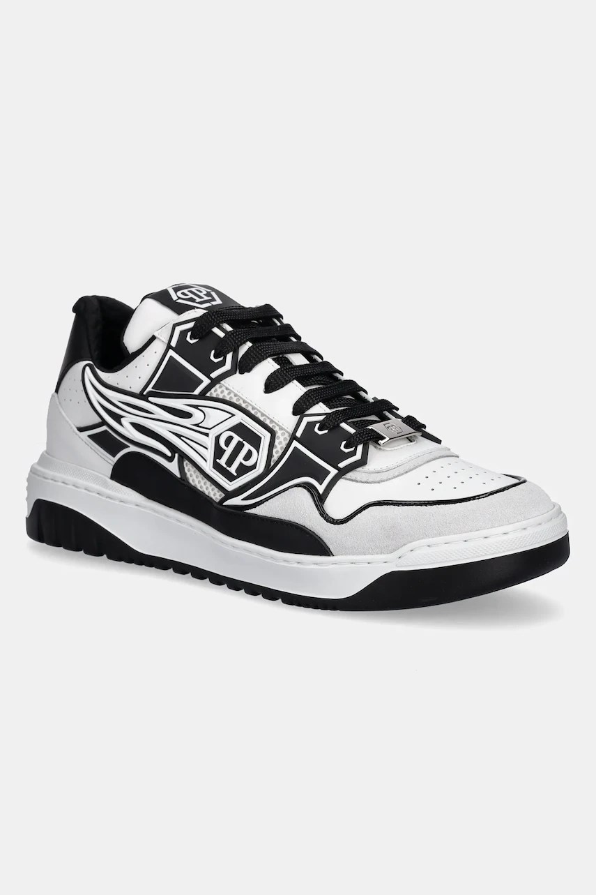 Sneakers bărbați philipp plein lo-top Hexagon din piele Sneakers bărbați philipp plein lo-top Hexagon din piele