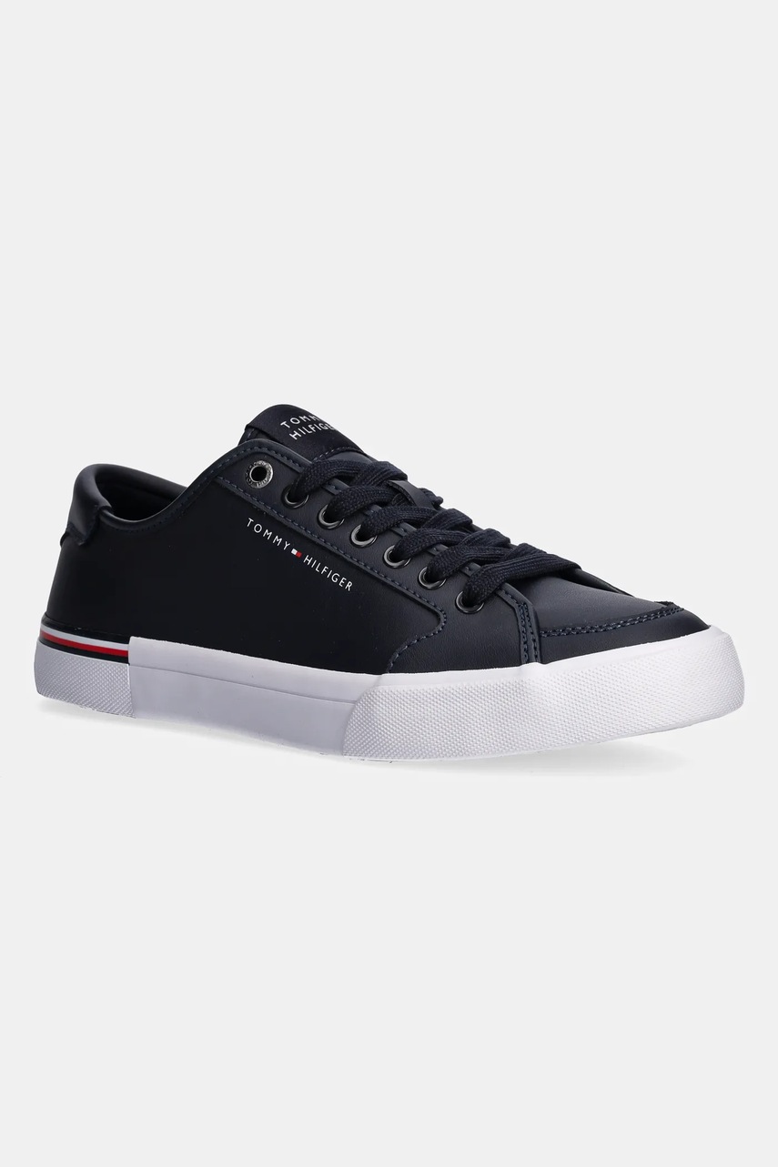 Sneakers bărbați tommy hilfiger din piele CORE CORPORATE VULC LEATHER Sneakers bărbați tommy hilfiger din piele CORE CORPORATE VULC LEATHER