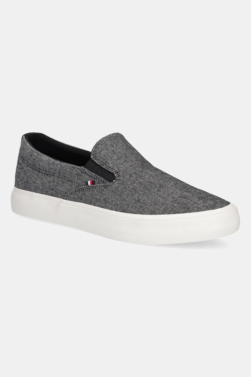 Teniși bărbați tommy hilfiger TH HI VULC LOW SLIP ON CH Teniși bărbați tommy hilfiger TH HI VULC LOW SLIP ON CH
