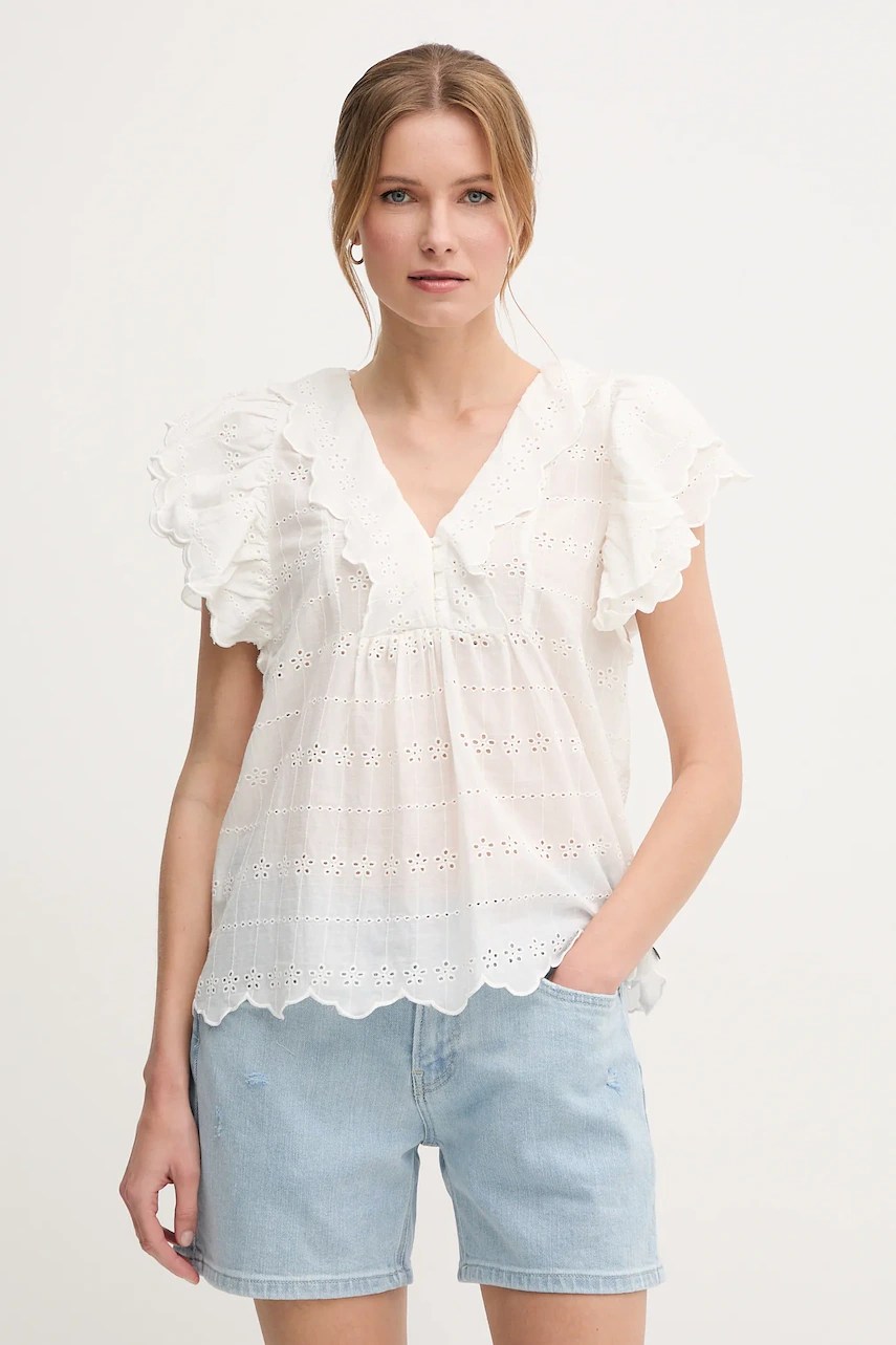 Bluză pepe jeans din bumbac pentru femei Bluză pepe jeans din bumbac pentru femei