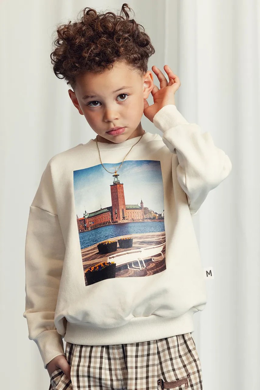 Hanorac mini rodini din bumbac pentru copii city hall Hanorac mini rodini din bumbac pentru copii city hall