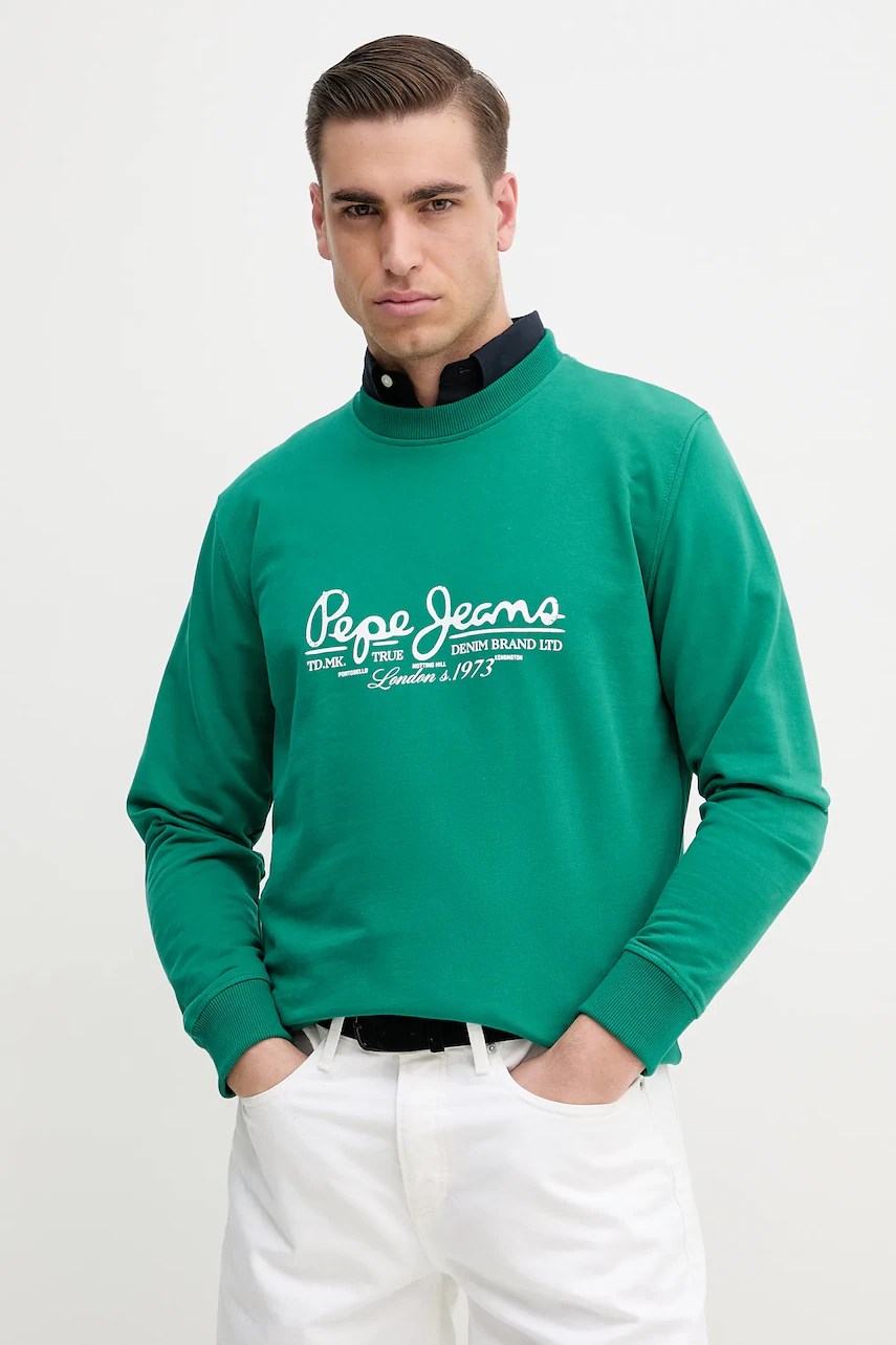 Hanorac DUMAS CREW de la pepe jeans din bumbac Hanorac DUMAS CREW de la pepe jeans din bumbac